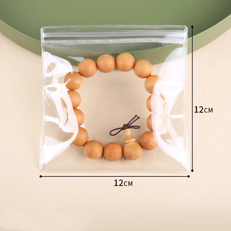 10-100 pièces 0,44 mm PVC Transparent Sac de Rangement pour Bijoux 5x7-10x26cm Boucles d'oreilles Colliers Montres Bagues Bracelets Sac d'Emballage Scellé