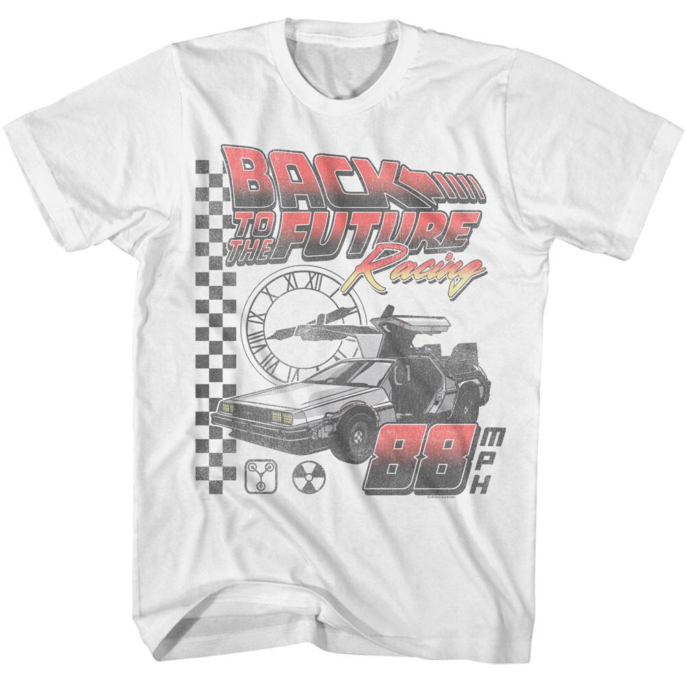Back To The Future Movie Racing 88 MPH DeLorean Men s T Shirt Unisex T-Shirt XL