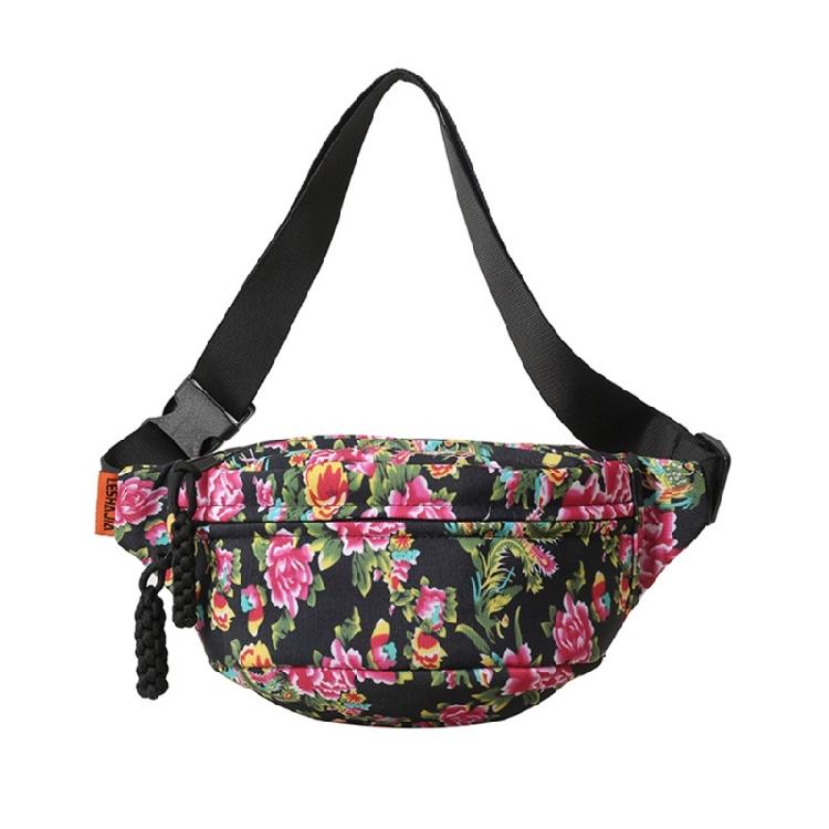 Функциональная сумка через плечо нагрудная сумка регулируемый ремень для путешествий и активного отдыха чёрный 1260₽