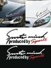 Car Light Eyebrow Sticker - Sport Letter Sporty Body Decal, Personalized Hood Sticker & Engine Cover Modification Sticker