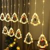 Creative LED Christmas Curtain Lights: Indoor Flashing Decorations