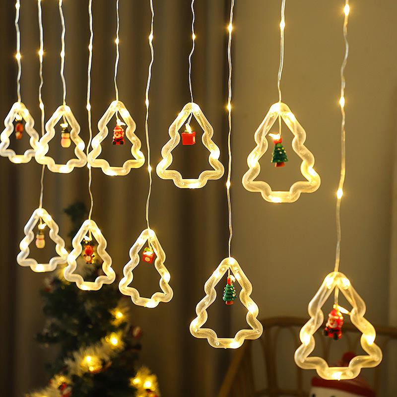 Creative LED Christmas Curtain Lights: Indoor Flashing Decorations