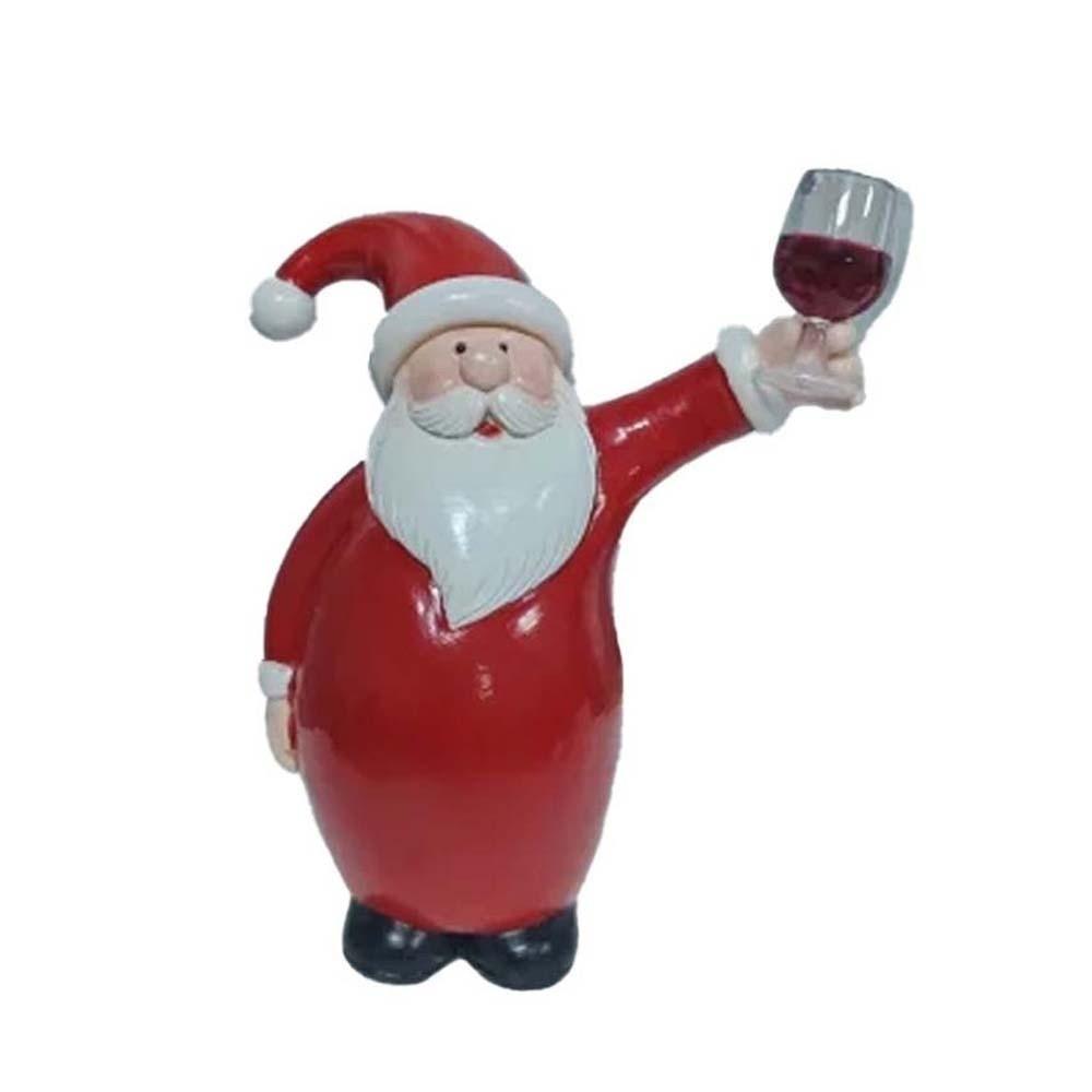 Resin Craft Vase Wall Decoration Drinking Pose Christmas Drinking Statue Office Desk