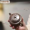 111ml Boutique Yixing Purple Clay Teapots Handmade plum bossom dezhong Pot Raw Ore Section Mud Tea Maker Kettle Zisha Tea Set