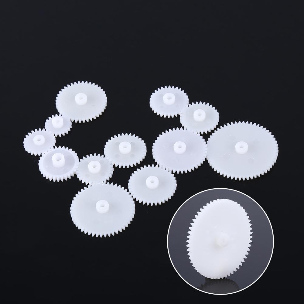 12 Piece Plastic Gear Set Motor Gear Set Assembly for Robots Toy Cars Cars . Made of high quality plastic, portable and  , great