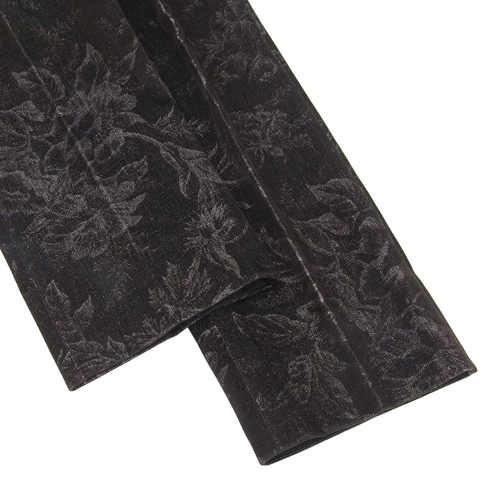 Gucci Botanical Print Cotton Pants, Men's, Charcoal Gray, Size 46, 75KJF2 Bottoms 46 Charcoal grayUsed