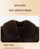 Plus Velvet Thickened Woolen Coat with Fur Collar for Middle-Aged and Elderly - Grandma Style