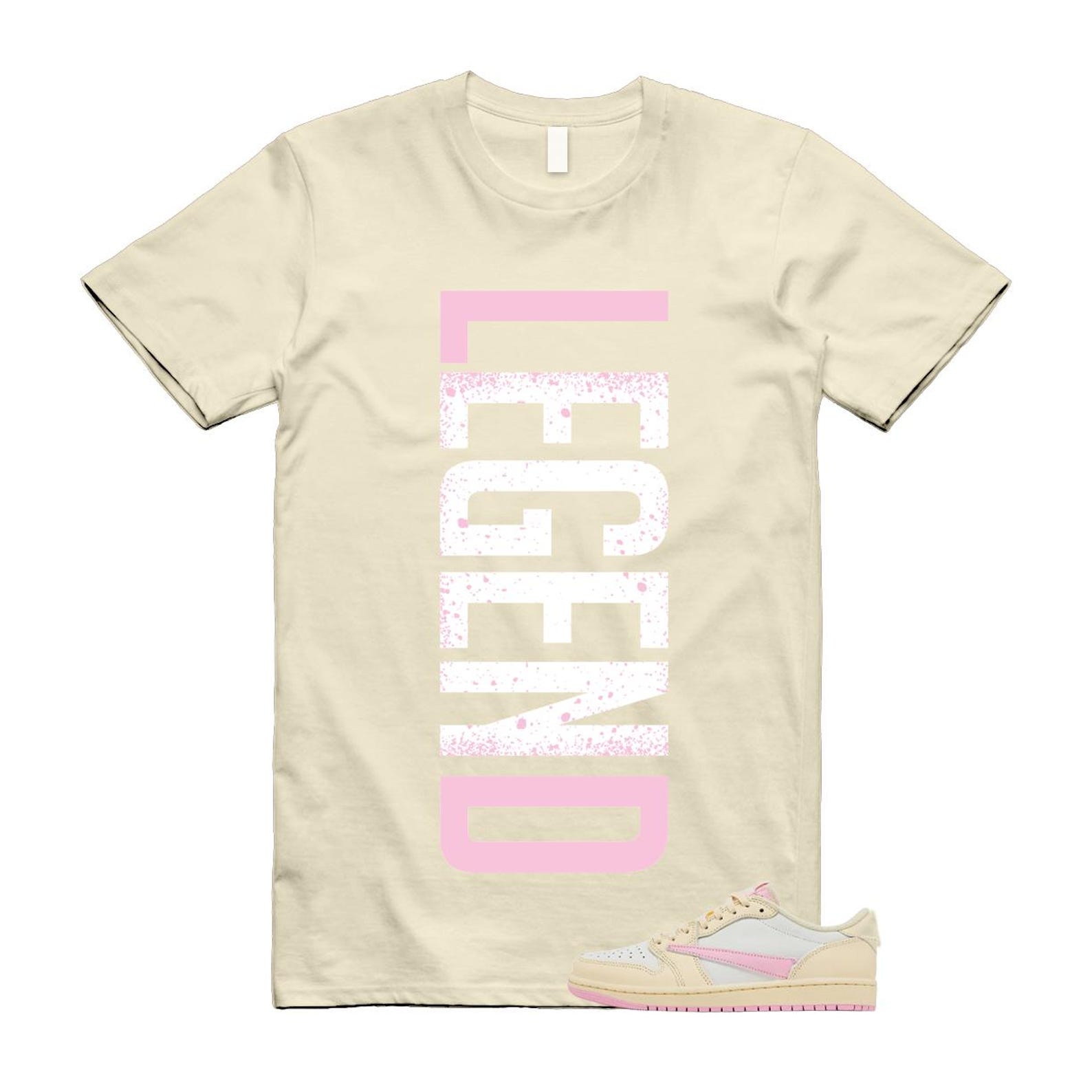 1 Shy Pink Muslin Travis Sail Retro Low OG SP T Shirt Match LEGEND S