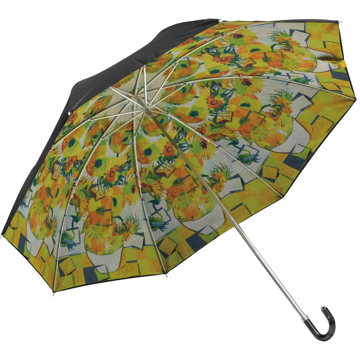 

YouPower Masterpiece Mosaic Art Folding Rain or Van Umbrella, Shine, Gogh s Sunflowers