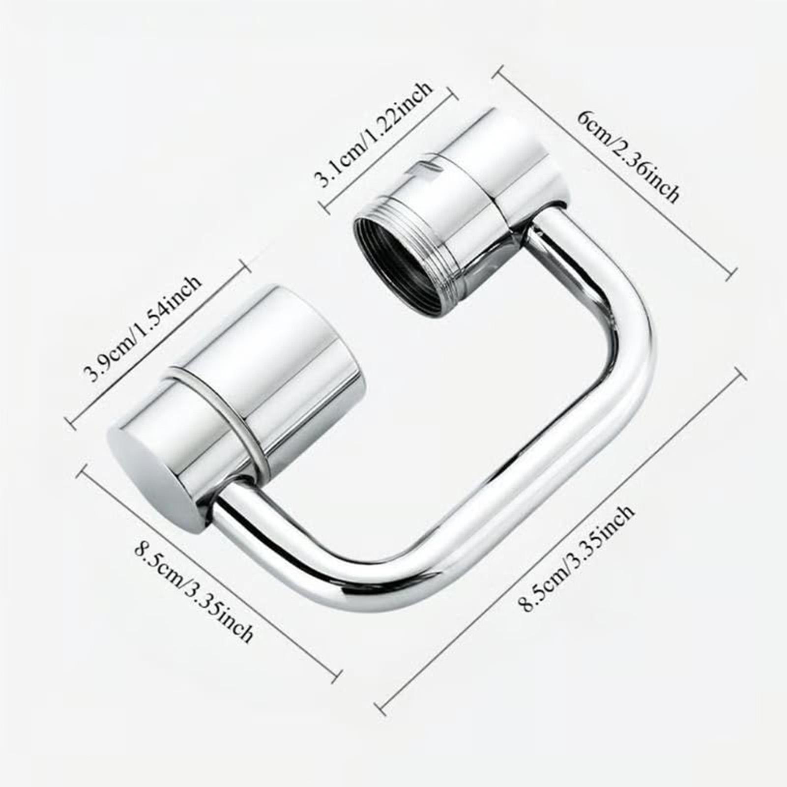 

Rotating Faucet Extender 360 Degree Swivel Spout with Aerator for Bathroom Sink Kitchen Flexible Water Tap
