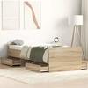 VidaXL Bed Frames Headboard and Footboard Sonoma Oak 75x190 Cm 3203819