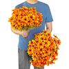 1/4 Bouquet Faux Daisy Bouquets Festive Decoration Silky Chrysanthemum Real Touch Artificial Flowers 14 Blooms Fall Centerpieces