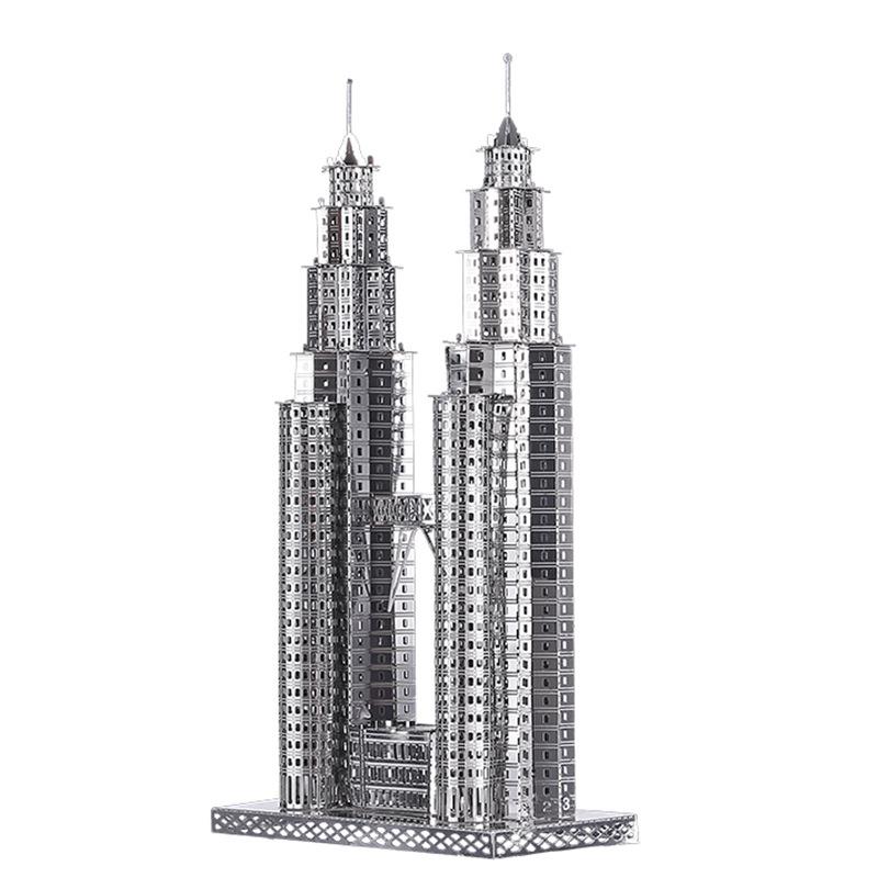 

3D Twin Towers Metal Puzzle: Car & Motorcycle Series DIY