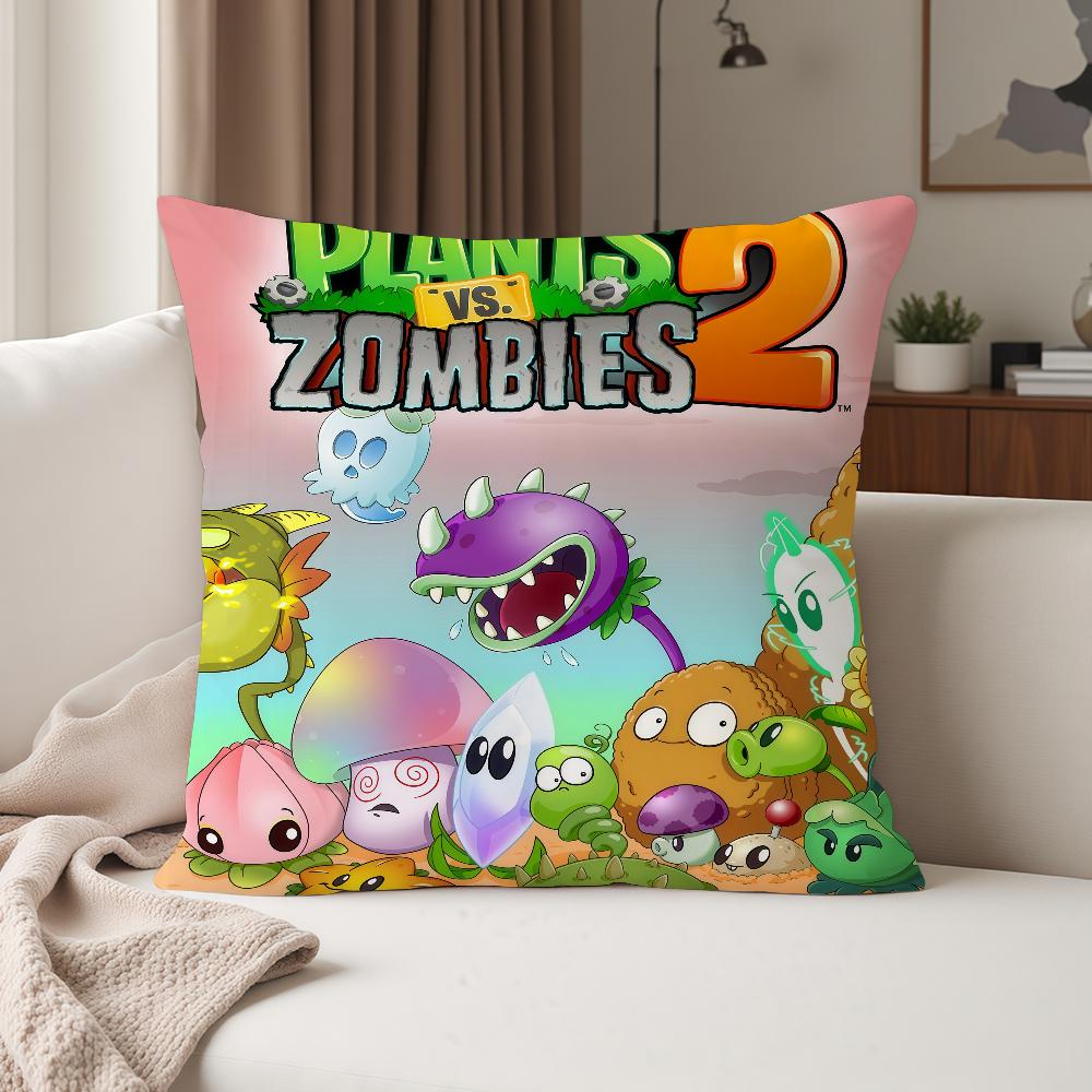 

Game PPlants Vs ZZombies Strategy Pillow Case Suitable For Bedrooms Living Rooms Cars Home Decoration 30cmx30cm