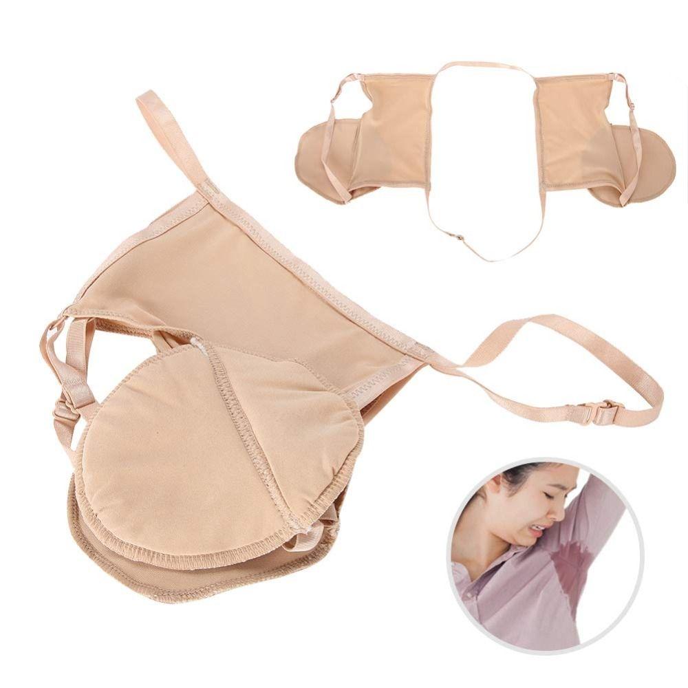Skin Tone Underarm Sweat Pads Reusable Perspiration Absorbing Pads Armpit Sweat Guard Summer