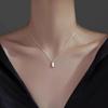2024 New Luxury 925 Sterling Silver Square Necklace for Women