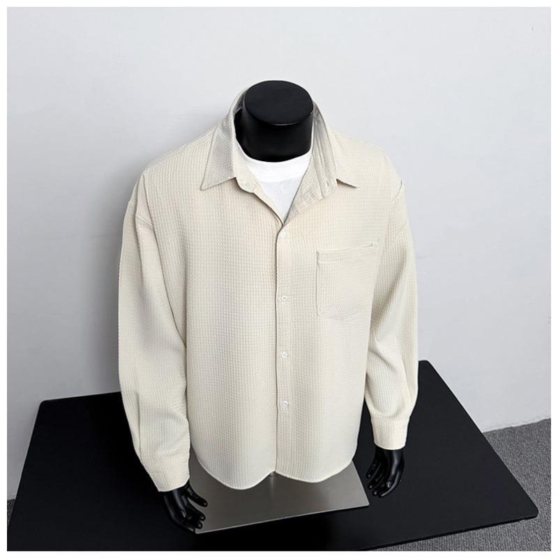 2025 Frühling und Herbst Arbeitshemd Herren Langarm Freizeitjacke Mode Locker Lässig