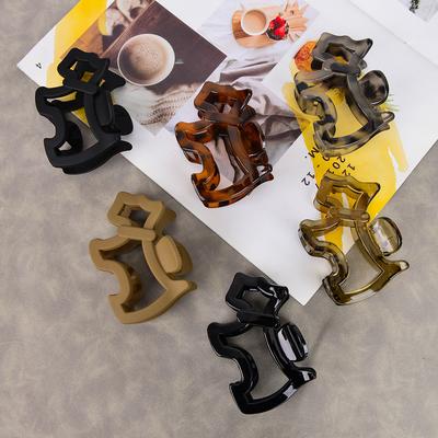 1ks Jednoduchá a všestranná módní dutá malá psí sponka pro dámský vysoký culík sponka do vlasů na zadní straně hlavy