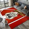 1pc Route 66 Road Sign Area Rug - Polyester Rectangular Mat for Bedroom, Living Room, Office, Corridor - Home Decor Carpet for