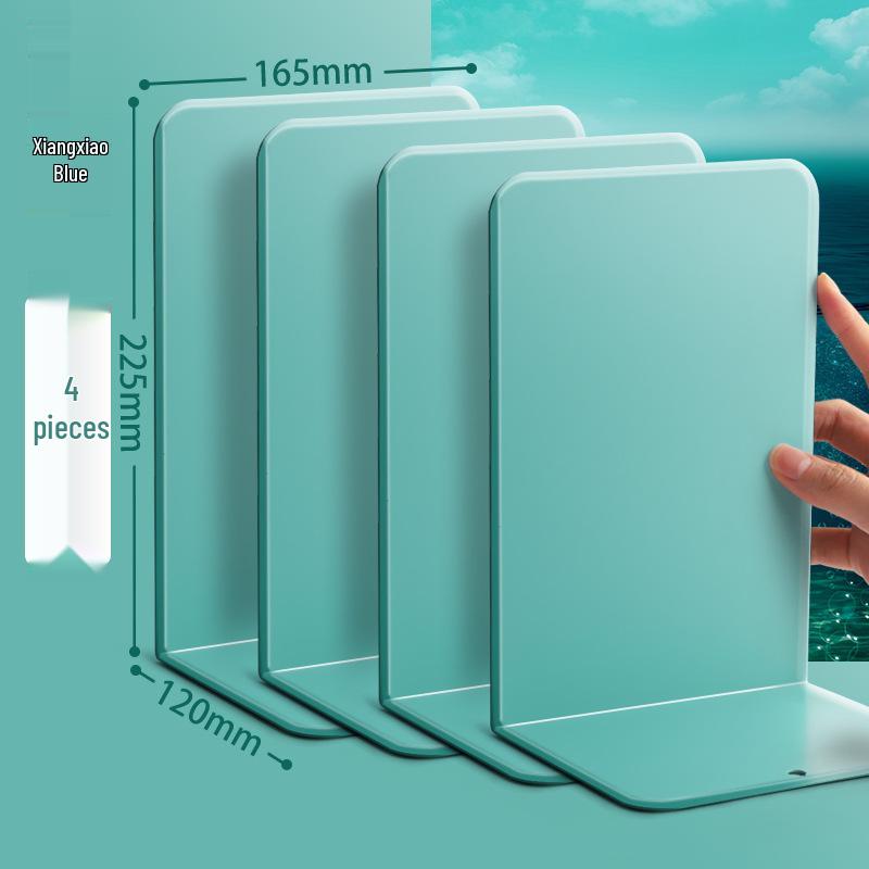 2-Piece Retractable Metal Book Stand and Bookend for Students