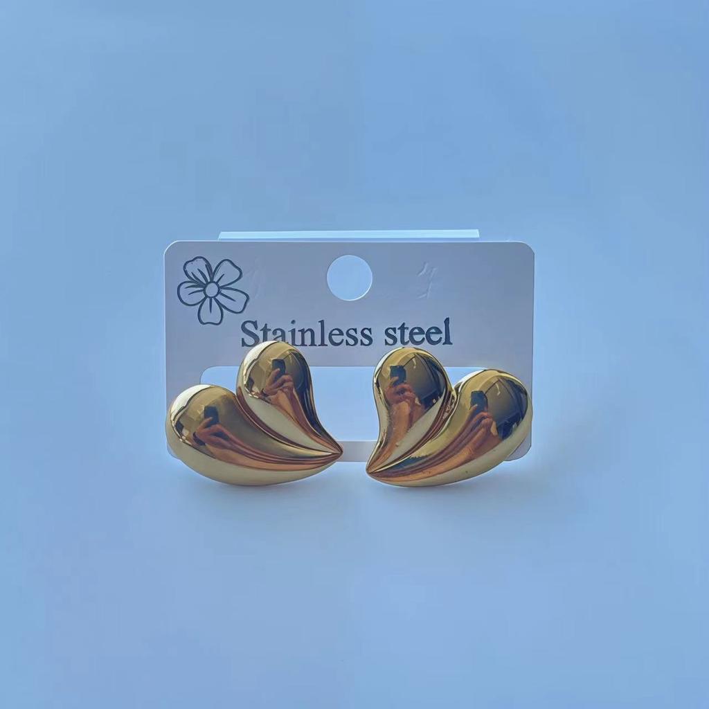 Multiple Styles Fashionable Trendy Exquisite Irregular-shaped Stud Earrings Versatile Jewelry Accessory For Women