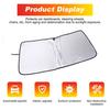 Memory Car Windshield Window Sunshade Cover For Toyota Prado LC90 1996-2002