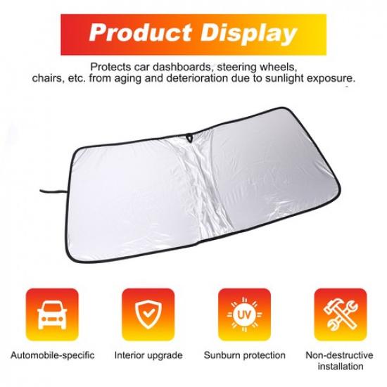 Memory Car Windshield Window Sunshade Cover For Toyota Prado LC90 1996-2002