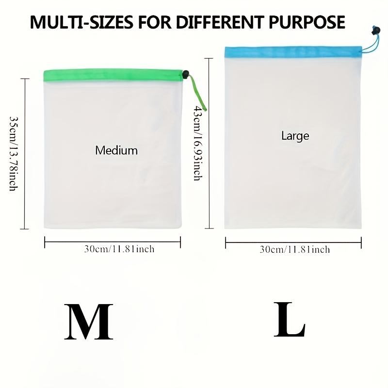 3pcs Transparent Mesh Drawstring Storage Bags-Durable Pouches for Building Blocks & Toys, Colorful Drawstrings for Easy Access