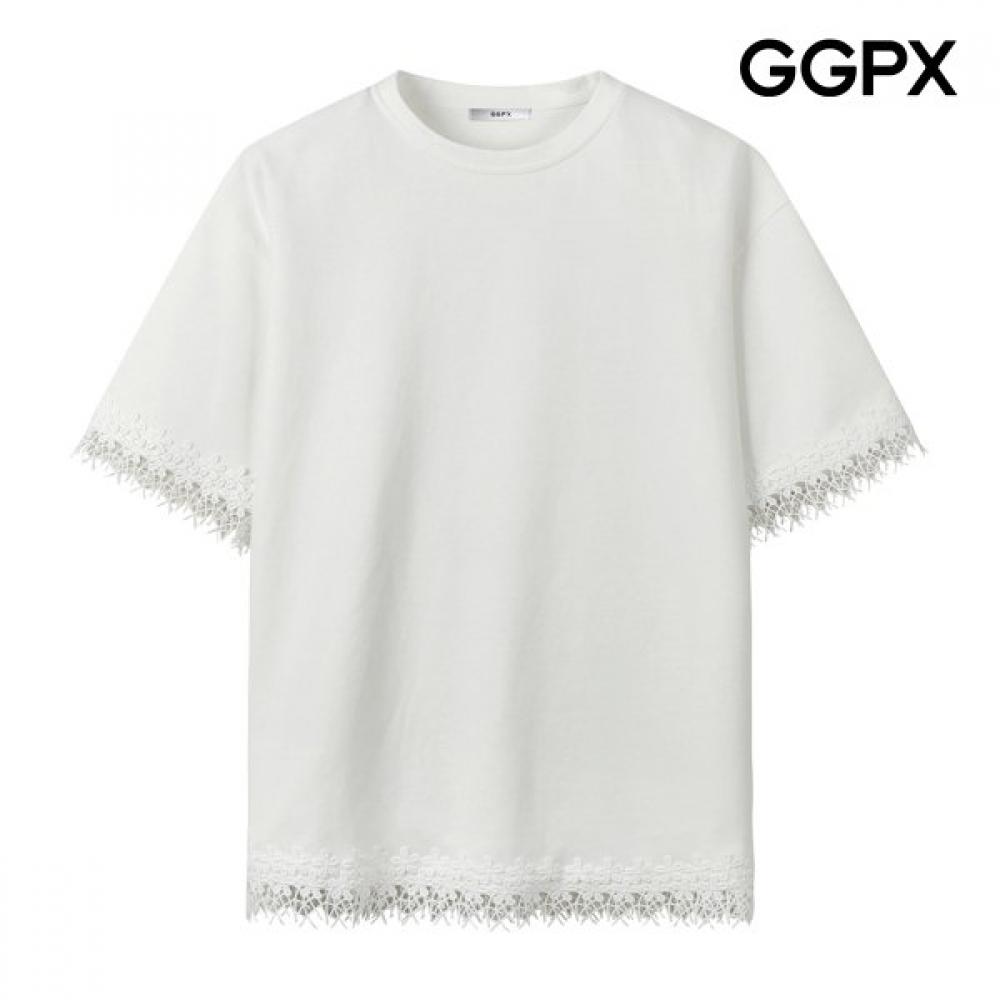 Ggpx New York Flower Lace DeTail T shirT gq5Ts037f