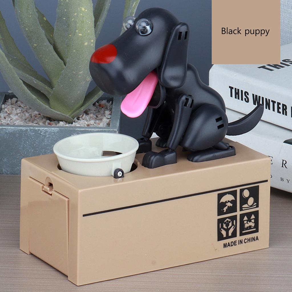 Dog Money Bank Dog Piggy Bank Adorable Decorative Money Eating Puppy Saving Box for Kids Adults Dog Piggy Bank Dog Saving Box