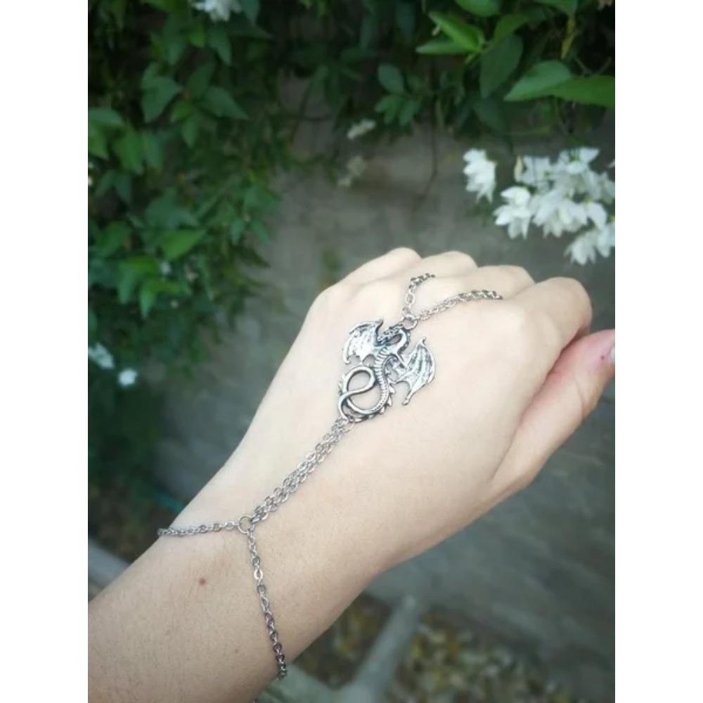 Pulsera de Luna Triple Diosa Luna Creciente Wicca Bruja Pentáculo Amuleto Joyería para Mujeres