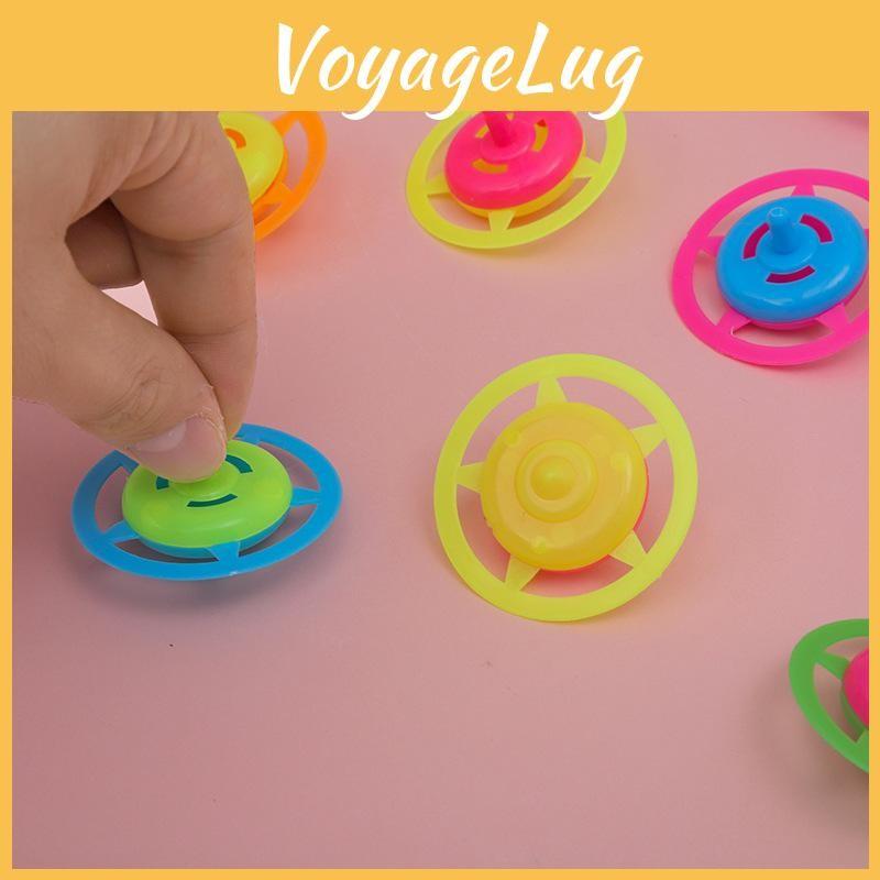 Spin Plastic Kids Gyroscope Toy With Bright Swirl Colors For Fun Play Gift