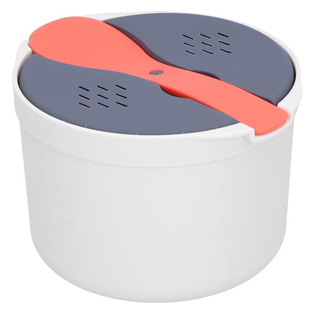 PP Material Rice Steamer Pot 2L Microwave Cookware Set Rice Cooker Steamer  For Cooking Vegetables