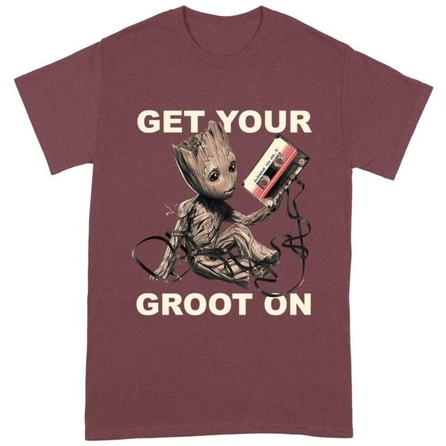 

Get Your Groot On Maroon T-Shirt GUARDIANS OF THE GALAXY VOL.2 2XL