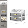 Multi-layer Desktop Organizer: Drawer-Type Storage Box for Office Supplies, Stationery, and Cosmetics