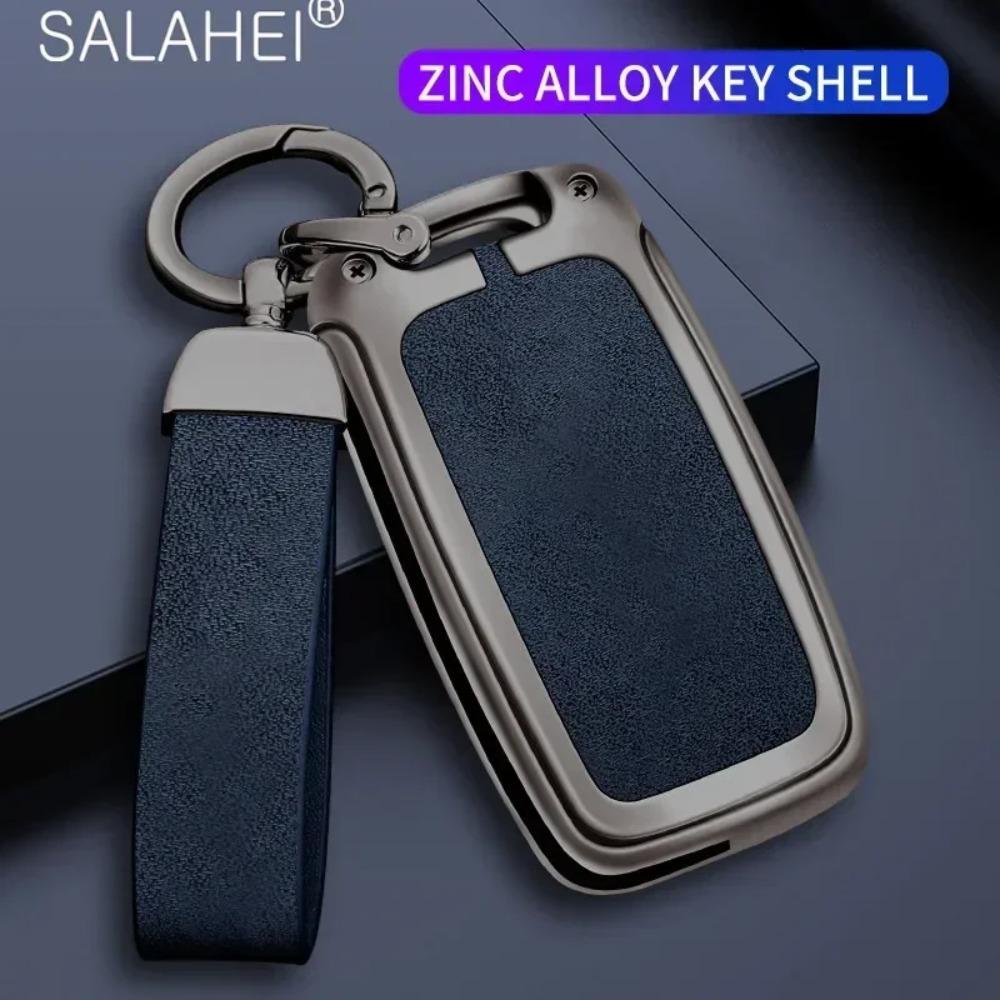 Liga de zinco capa chave do carro caso titular escudo para vw volkswagen polo tiguan passat b5 b6 b7 golf 4 5 6 mk6 jetta lavida acessórios