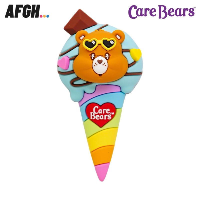 Care Bears Love Bear Ice Cream Fridge Magnet - Cute Cartoon Mint Cookie Design