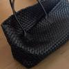Large Capacity Hand-woven Bag Women's New High-end Simple Commuting Shoulder Underarm Bag Tote Big Bag