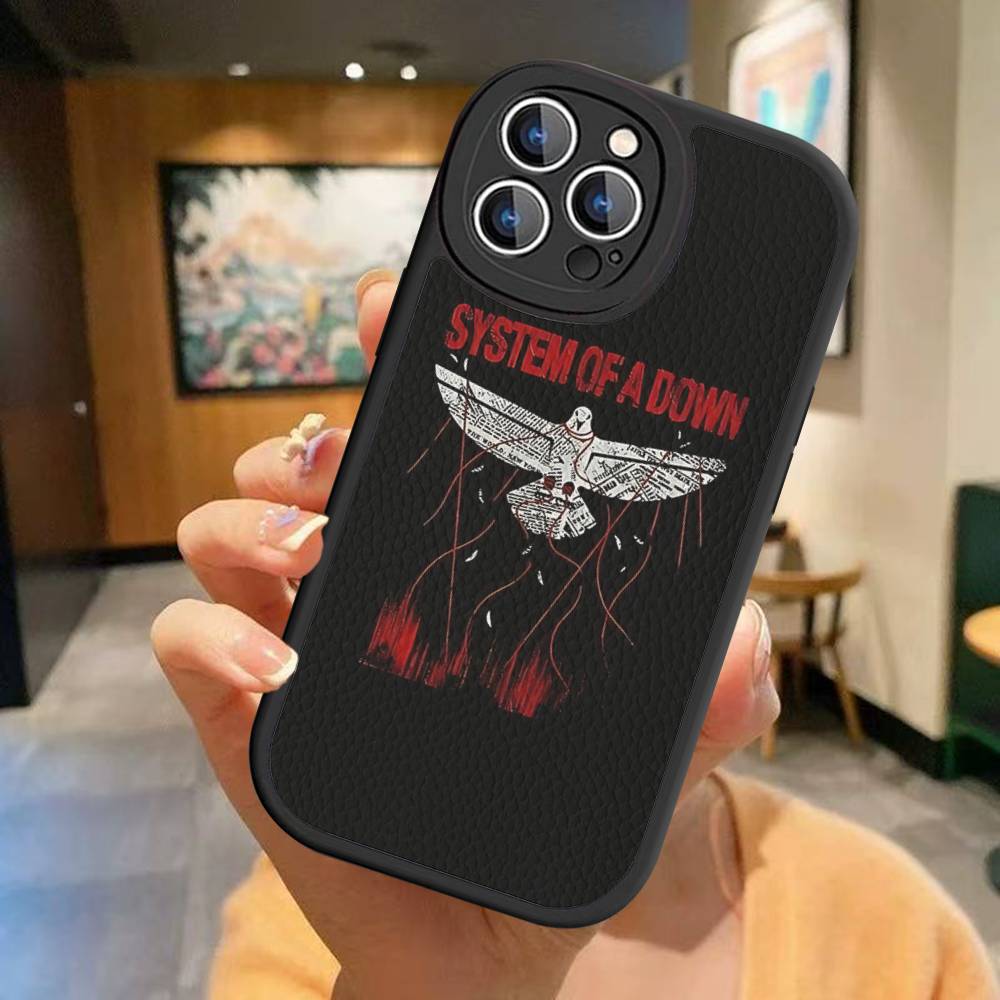 

Band S-System Of A D-Down Phone Case For IPhone 16 15 14 13 12 11 Pro Max Plus Shockproof Leather Cover iPhone 15pro max