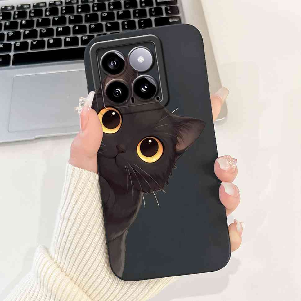 Cover For Xiaomi 14 Case Silicone Shockproof Soft Camera Protective Pattern Matte For Xiaomi 14 Mi14 Xiaomi14 5G 2023 Cases