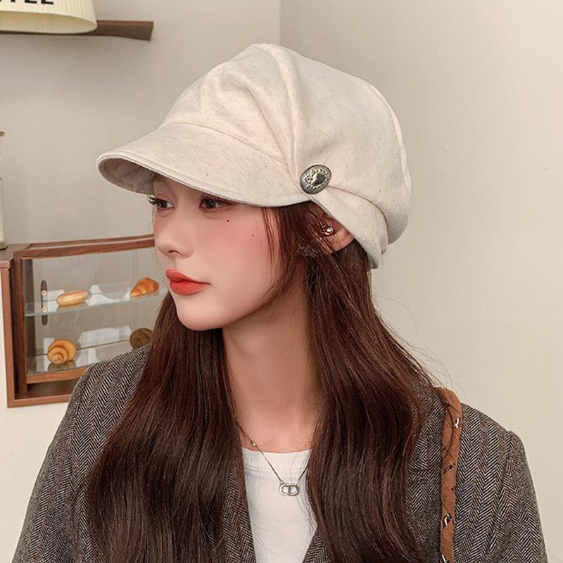 

Beret Hats for Women s Autumn and Winter Retro Casual and Versatile Artistic and Face Enhancing Little Newsboy Painter Hats one size