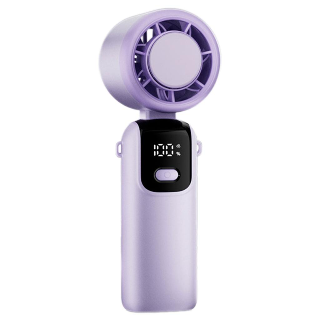 Outdoor Mini Cooling Fan For Travel Camping Digital Display 100 Speed Mini Small Fan For Summer