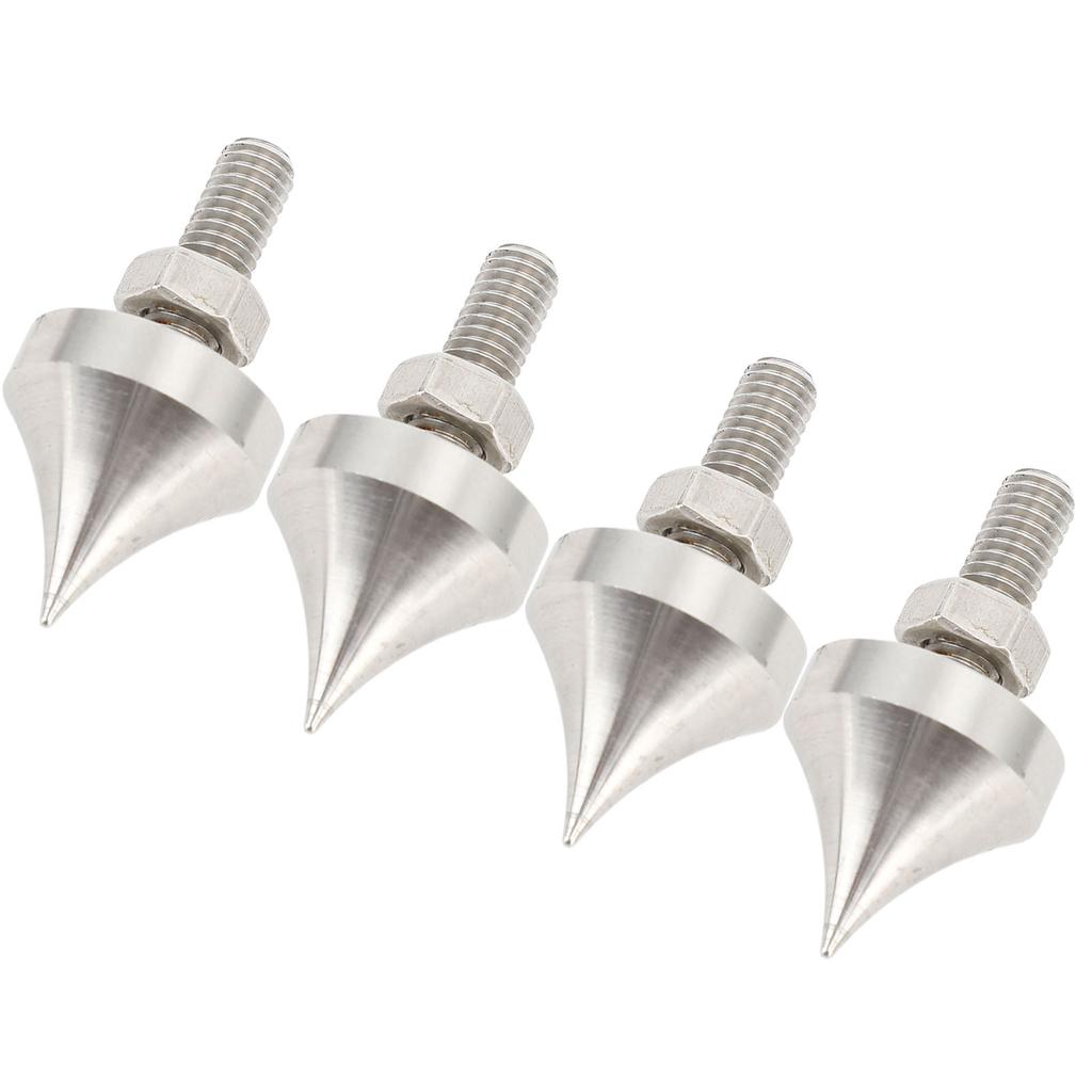 HiFi Speaker Spike Shockproof Stainless Steel Speaker Isolation Feet Spikes for Amplifier CD DVD Player 4pcs M6