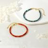 Simple Natural Semi-Precious Stone Fine Flash Bracelet, Amethyst Agate Bracelet, Daily Commuter Bracelet.