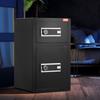 Double Door 4.5 Cu.ft Safe Box with Key Lock Password Fireproof Bag Black