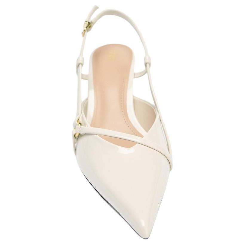 Zara Elegant Temperament Stiletto High Heels 8Cm Women High Heels White 13529510850