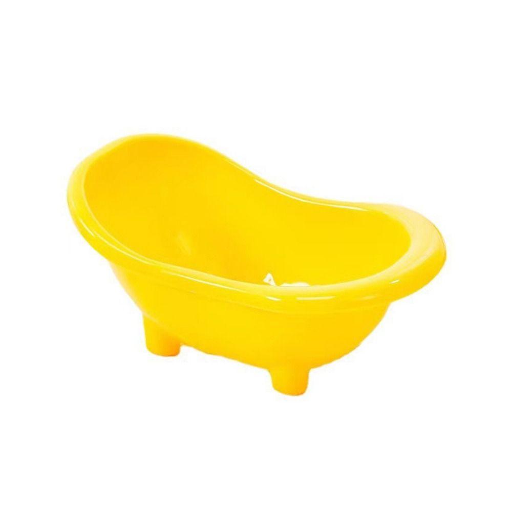 Solid Color Hamster Bathtub Mini Pet Mouse Bathing Bathtub  For Hamsters Mouse Squirrels