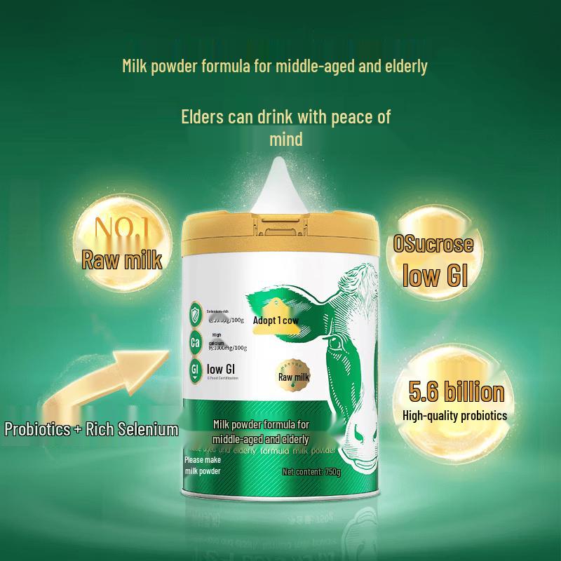 Rearing A Cow Low Fat High Calcium Milk Powder for Seniors