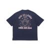 Adidas T Shirts Men's Ink Blue Crew Neck Moderate Straight Fit GN8184