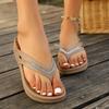 2025 Summer New Flip-flops Women's Outer Wear Summer Fashion Flat Bottom Non-slip Soft Bottom Internet Celebrity New Cool Slippers